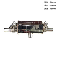 Двойно изпускателно гърне с клапани, заглушител и дистанционно - Ed96-Ed98